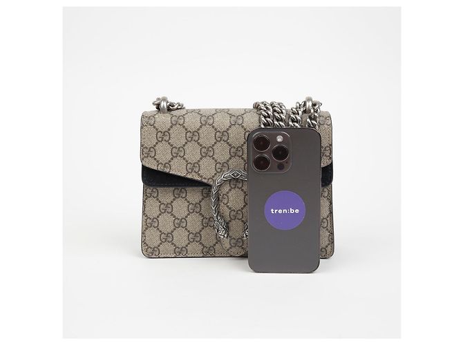 Gucci Borsa a tracolla mini catena Dionysus Marrone - vista 10