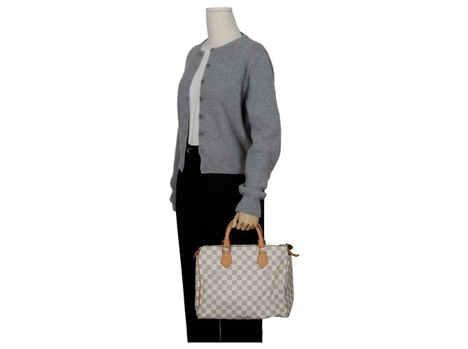 Louis Vuitton Speedy Tote Tasche Weiß - Ansicht 9