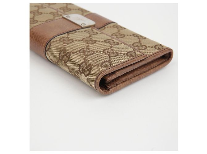 Gucci Cartera larga GG Flap Castaño - vista 10
