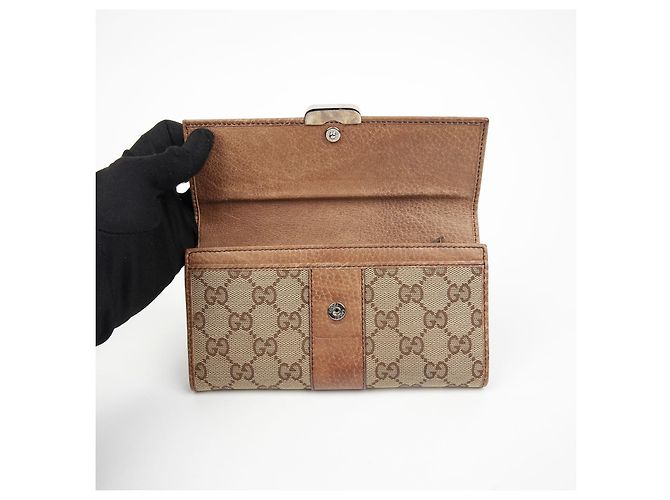Gucci Cartera larga GG Flap Castaño - vista 11