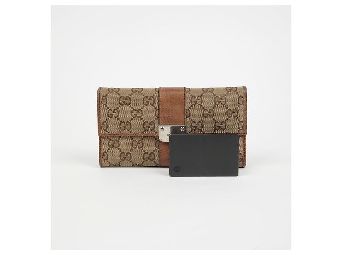 Gucci Cartera larga GG Flap Castaño - vista 13