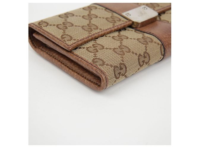 Gucci Cartera larga GG Flap Castaño - vista 7