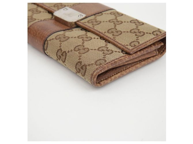 Gucci Cartera larga GG Flap Castaño - vista 8