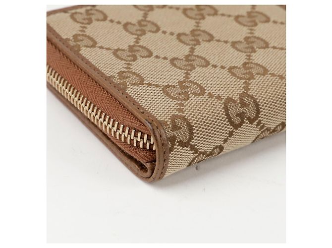 Gucci Portafoglio GG con zip Marrone - vista 10