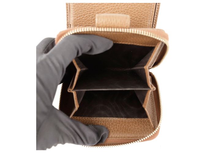 Gucci Portafoglio GG con zip Marrone - vista 12
