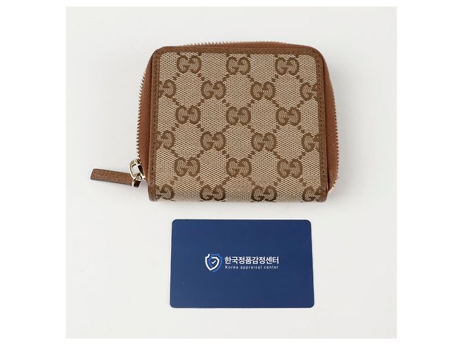 Gucci Portafoglio GG con zip Marrone - vista 14