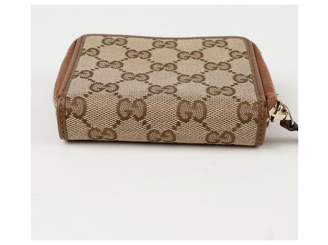 Gucci Portafoglio GG con zip Marrone - vista 6
