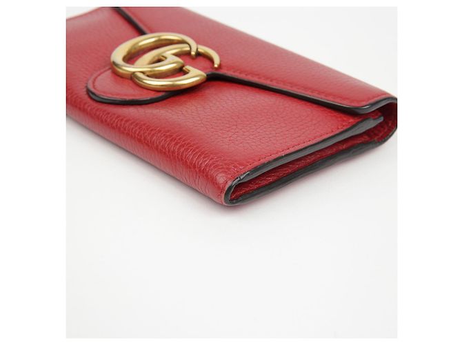 Gucci Cartera Larga GG Marmont Roja - vista 10