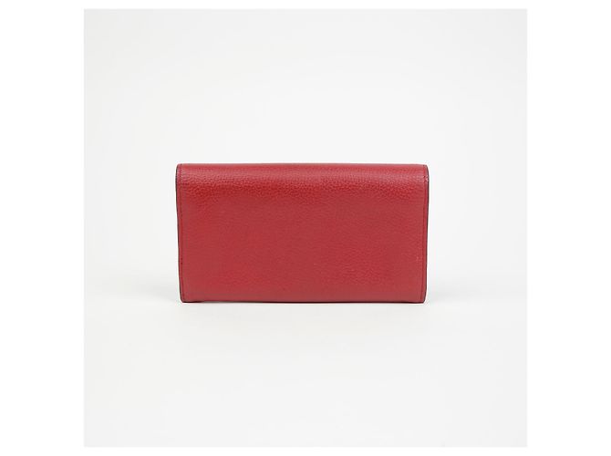 Gucci Cartera Larga GG Marmont Roja - vista 4