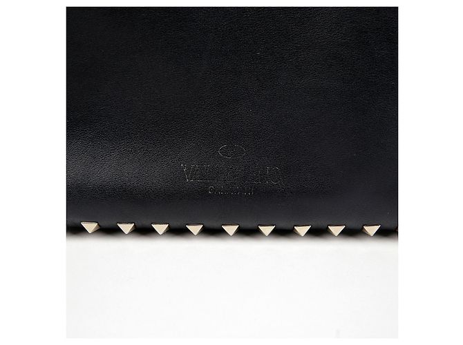 Valentino Clutch con tracolla Rockstud Nero - vista 4