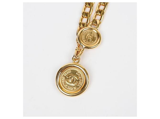 Chanel Cinturón con hebilla de logo CC Dorado - vista 2