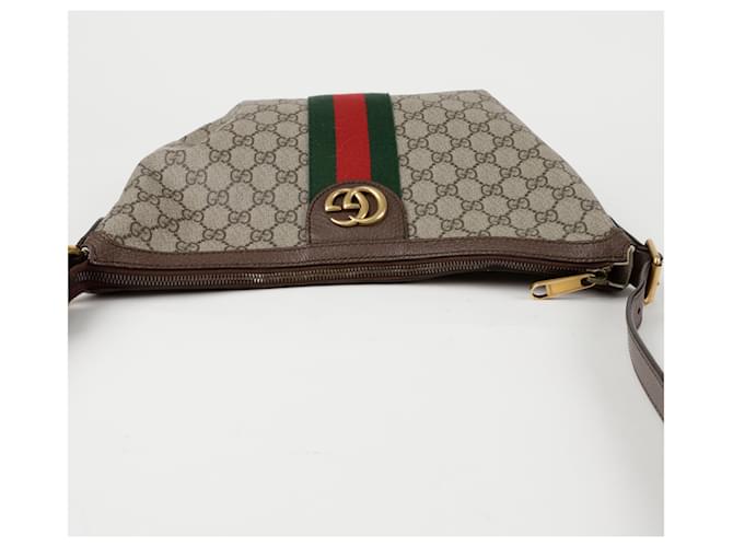 Gucci Bolso hobo Ophidia pequeño Castaño - vista 5