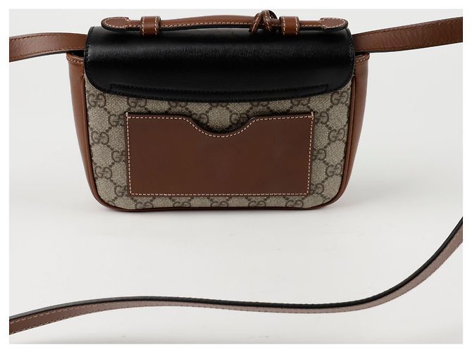 Padlock Gucci Mini Tote Schultertasche in Form eines Vorhängeschlosses Schwarz - Ansicht 3