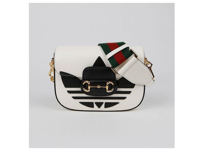 Gucci Borsa a spalla mini Horsebit Bianco - vista 2