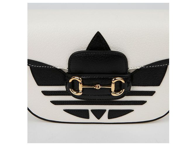 Gucci Borsa a spalla mini Horsebit Bianco - vista 3