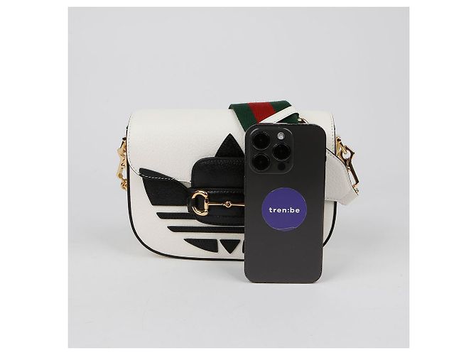 Gucci Borsa a spalla mini Horsebit Bianco - vista 7