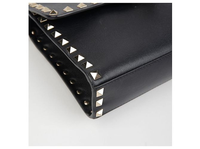 Valentino Borsa a Spalla Crossbody Rockstud Flap Nero - vista 6