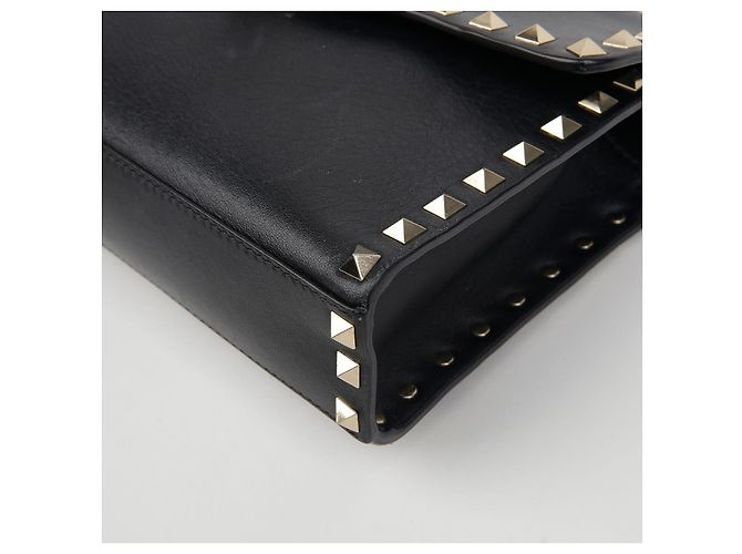 Valentino Borsa a Spalla Crossbody Rockstud Flap Nero - vista 7