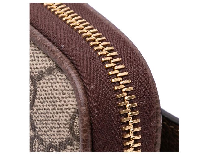 Gucci Piccola borsa a tracolla GG Supreme Web Ophidia – Tessuto rivestito Marrone - vista 7