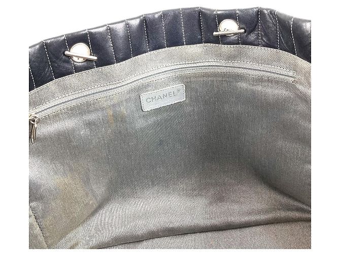 Bolsa Tote Mademoiselle com corrente dupla e logo CC Coco da Chanel Preto - vista 12