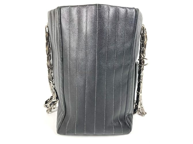 Bolsa Tote Mademoiselle com corrente dupla e logo CC Coco da Chanel Preto - vista 4