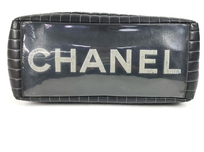 Bolsa Tote Mademoiselle com corrente dupla e logo CC Coco da Chanel Preto - vista 5