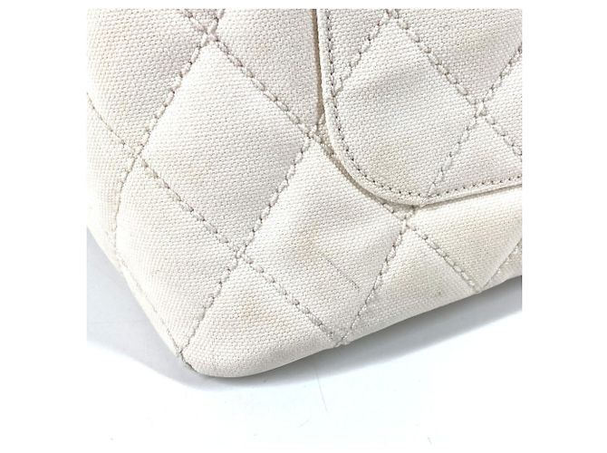 Borsa tote Reissue matelassé di Chanel Bianco - vista 12