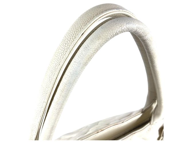 Borsa tote Reissue matelassé di Chanel Bianco - vista 9