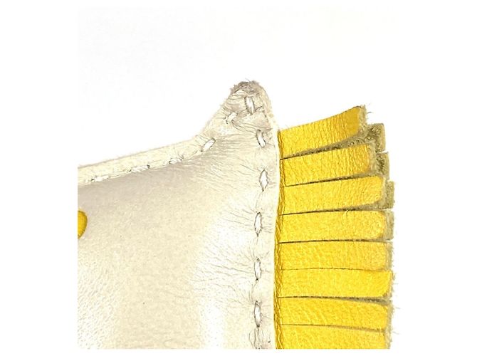 Charm per Borsa Hermès Rodeo Pegasus GM Marrone Bianco Giallo - vista 10