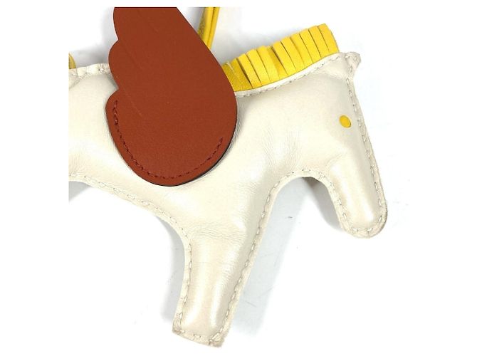 Charm per Borsa Hermès Rodeo Pegasus GM Marrone Bianco Giallo - vista 3
