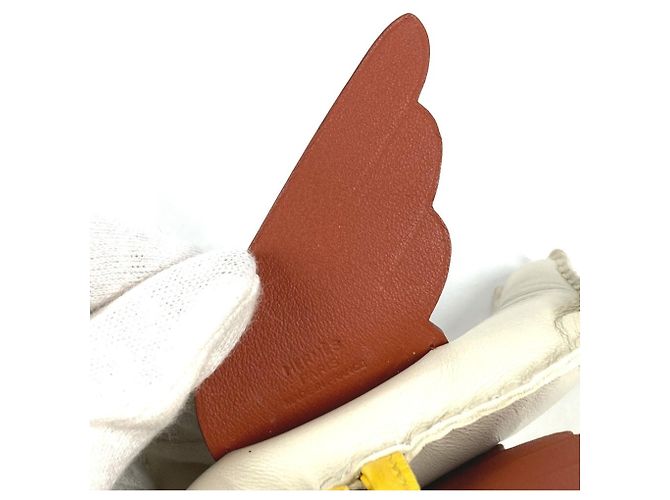 Charm per Borsa Hermès Rodeo Pegasus GM Marrone Bianco Giallo - vista 7