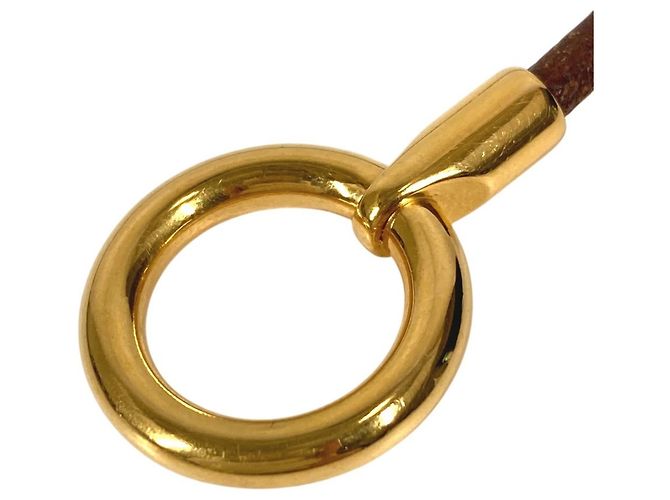 Collar choker pulsera doble logo Grennan de Hermès Castaño Dorado - vista 6