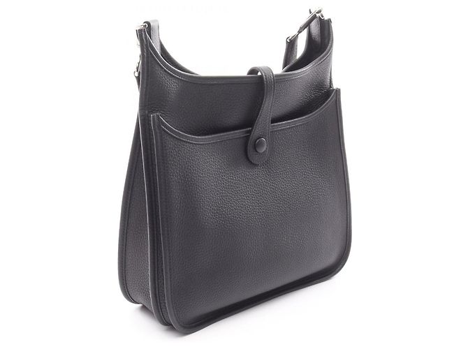 Borsa a Spalla Hermès Evelyn 3 Trois PM Nero - vista 2