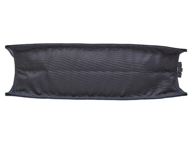 Borsa a catena con placca logo triangolare Prada Blu navy - vista 3