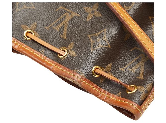 Noe Borsa a spalla mini Nano Noé Monogram Louis Vuitton Marrone - vista 14