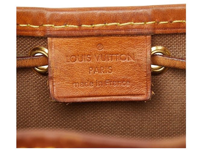 Noe Borsa a spalla mini Nano Noé Monogram Louis Vuitton Marrone - vista 15