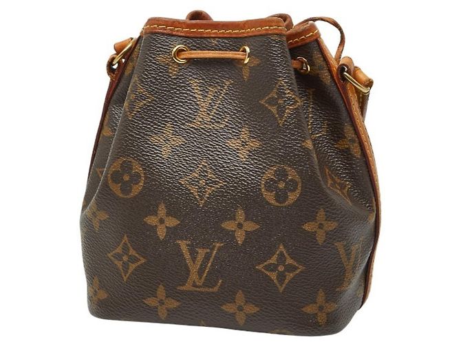Noe Borsa a spalla mini Nano Noé Monogram Louis Vuitton Marrone - vista 2