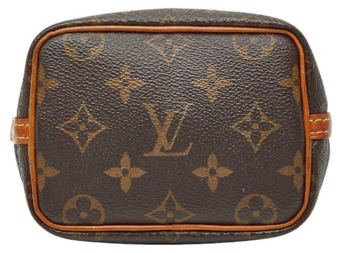 Noe Borsa a spalla mini Nano Noé Monogram Louis Vuitton Marrone - vista 3