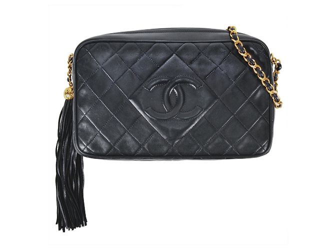 Borsa a Spalla Chanel Matelassé con Catena Nero - vista 2