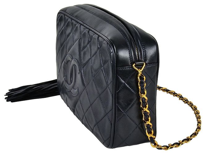 Borsa a Spalla Chanel Matelassé con Catena Nero - vista 3