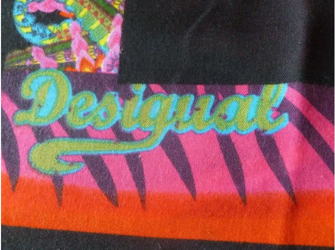 Nuovo stole/scarf maxi multicolore DESIGUAL Nero - vista 13