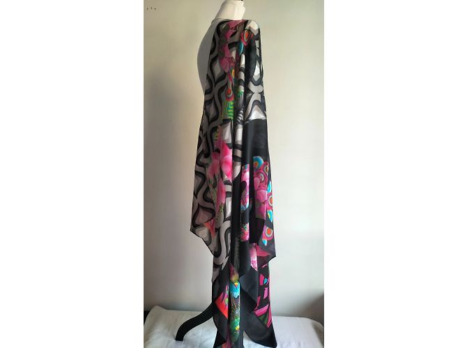 Nuovo stole/scarf maxi multicolore DESIGUAL Nero - vista 4