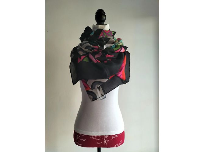 Nuovo stole/scarf maxi multicolore DESIGUAL Nero - vista 5