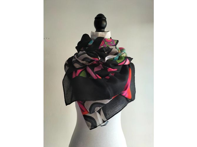 Nuovo stole/scarf maxi multicolore DESIGUAL Nero - vista 7