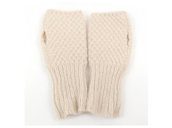 Beige Kaschmirhandschuhe von Hermès - Ansicht 2