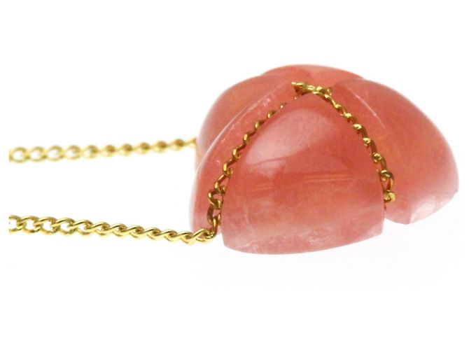 Tiffany & Co Collana a cuore incrociato in rodocrosite Tiffany Chain D'oro - vista 3