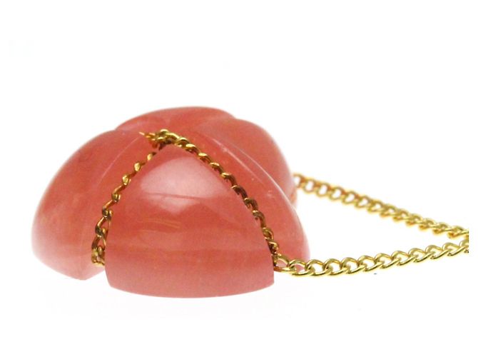 Tiffany & Co Collana a cuore incrociato in rodocrosite Tiffany Chain D'oro - vista 5