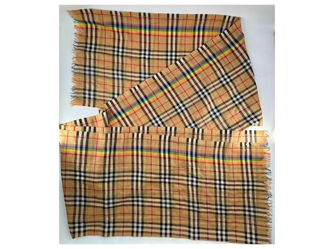 Bufanda de cuadros arcoíris Burberry Multicolor - vista 10