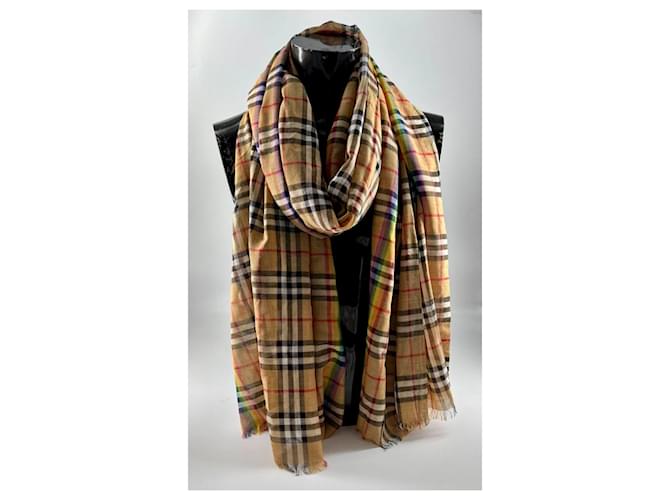 Bufanda de cuadros arcoíris Burberry Multicolor - vista 6