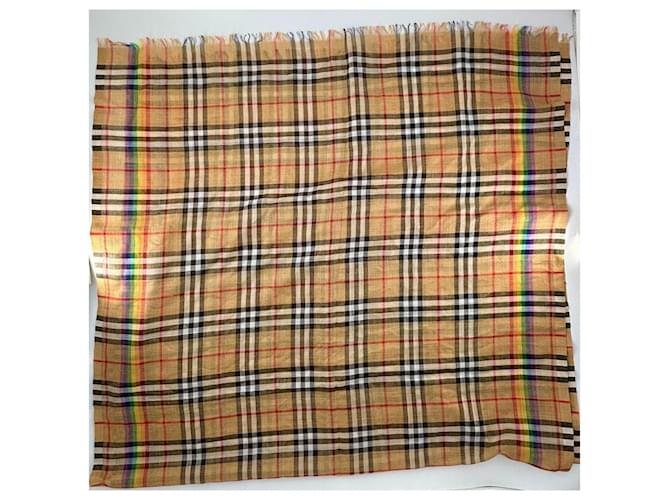 Bufanda de cuadros arcoíris Burberry Multicolor - vista 7